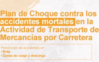 Plan de choque del INSST contra los accidentes mortales en el transporte de mercancías por carretera